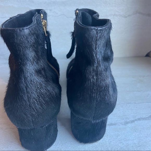 SENSO Paloma Black calf Hair Block Heel Booties size 36 leather - Picture 2 of 9